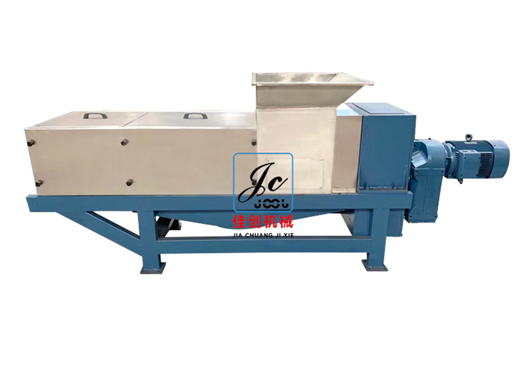 擠壓脫水機可以對菠蘿皮渣進行脫水嗎？